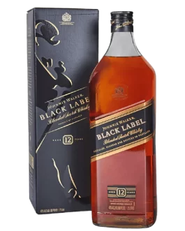 Johnnie Walker Black Label 12 Year Old Blended Scotch Whisky (1Ltr)